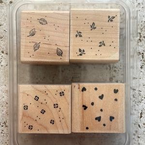 1999 Stampin Up Petite Patterns Hearts Flowers